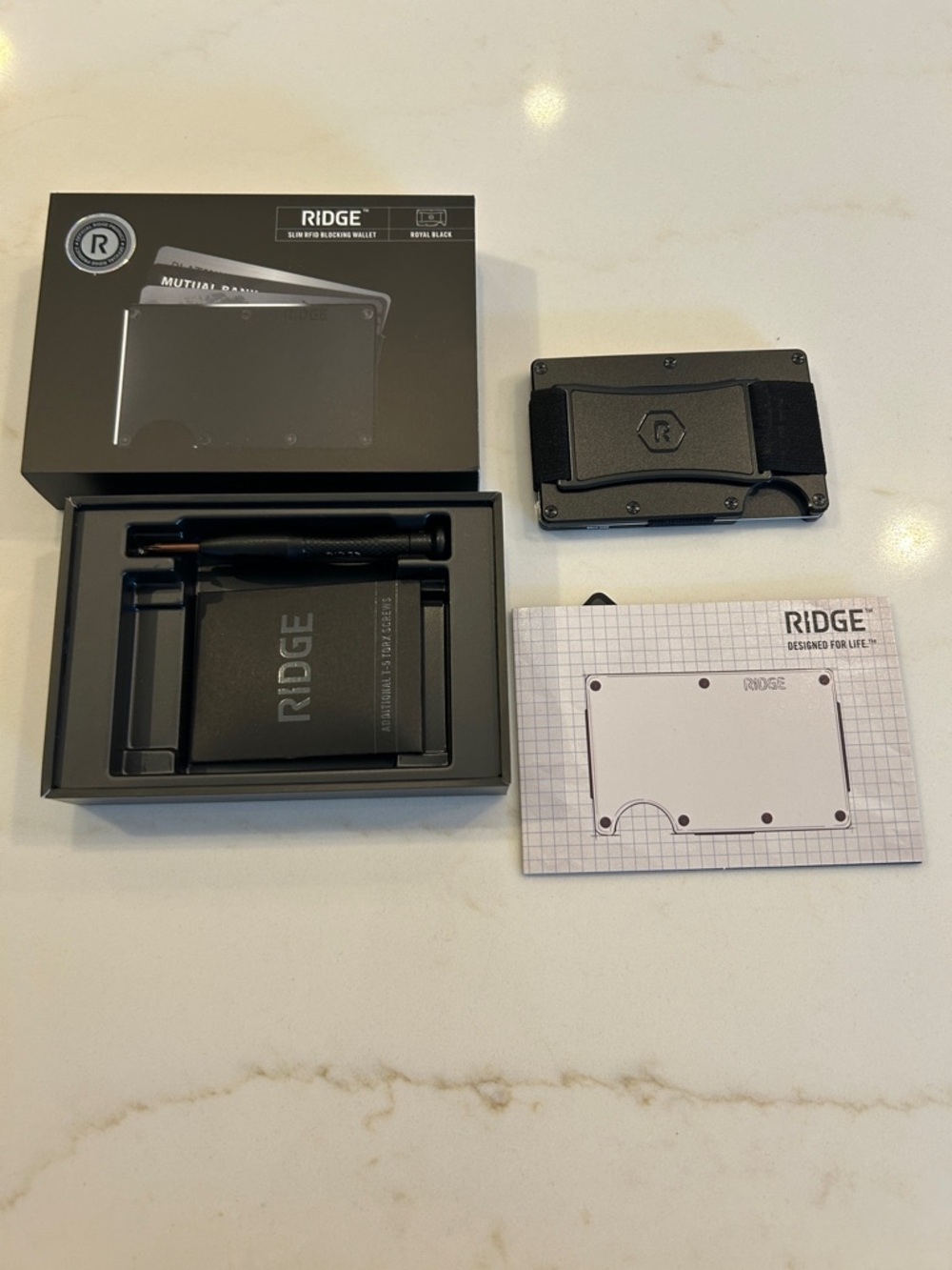 Ridge Black Money Clip Wallet - Ridge